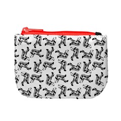 Erotic Pants Motif Black And White Graphic Pattern Black Backgrond Mini Coin Purse from ArtsNow.com Front