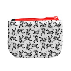 Erotic Pants Motif Black And White Graphic Pattern Black Backgrond Mini Coin Purse from ArtsNow.com Back