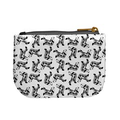 Erotic Pants Motif Black And White Graphic Pattern Black Backgrond Mini Coin Purse from ArtsNow.com Back