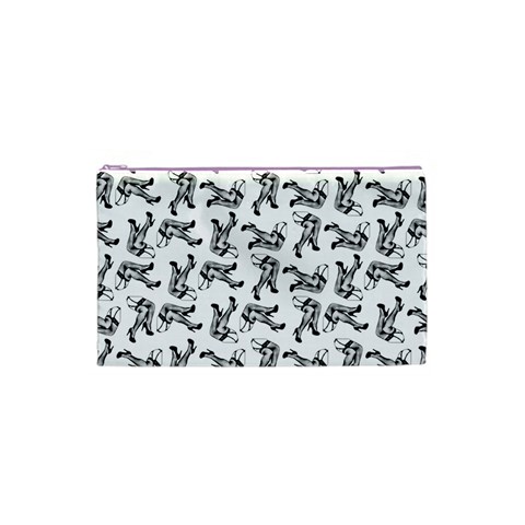 Erotic Pants Motif Black And White Graphic Pattern Black Backgrond Cosmetic Bag (Small) from ArtsNow.com Front