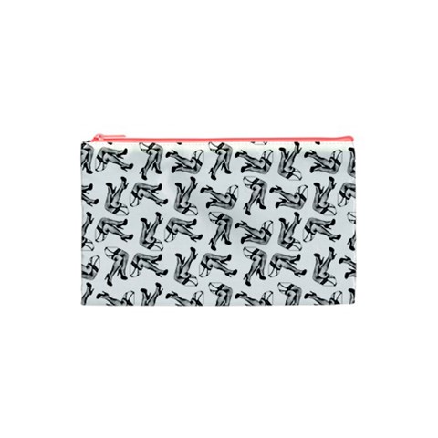 Erotic Pants Motif Black And White Graphic Pattern Black Backgrond Cosmetic Bag (Small) from ArtsNow.com Front