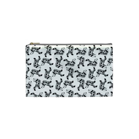 Erotic Pants Motif Black And White Graphic Pattern Black Backgrond Cosmetic Bag (Small) from ArtsNow.com Front