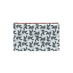 Erotic Pants Motif Black And White Graphic Pattern Black Backgrond Cosmetic Bag (Small) from ArtsNow.com Front