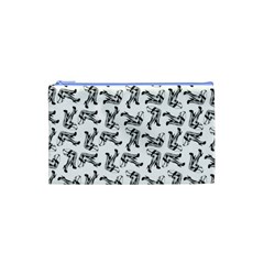 Erotic Pants Motif Black And White Graphic Pattern Black Backgrond Cosmetic Bag (Small) from ArtsNow.com Front