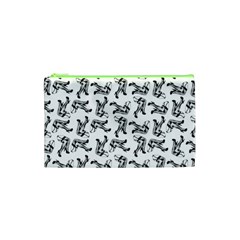 Erotic Pants Motif Black And White Graphic Pattern Black Backgrond Cosmetic Bag (Small) from ArtsNow.com Front