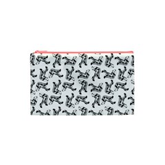 Erotic Pants Motif Black And White Graphic Pattern Black Backgrond Cosmetic Bag (Small) from ArtsNow.com Front