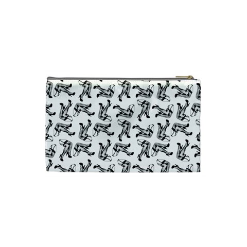 Erotic Pants Motif Black And White Graphic Pattern Black Backgrond Cosmetic Bag (Small) from ArtsNow.com Back