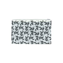 Erotic Pants Motif Black And White Graphic Pattern Black Backgrond Cosmetic Bag (Small) from ArtsNow.com Back