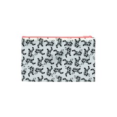 Erotic Pants Motif Black And White Graphic Pattern Black Backgrond Cosmetic Bag (Small) from ArtsNow.com Back