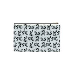 Erotic Pants Motif Black And White Graphic Pattern Black Backgrond Cosmetic Bag (Small) from ArtsNow.com Back