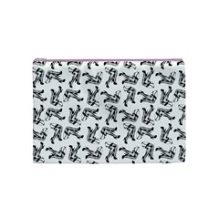 Erotic Pants Motif Black And White Graphic Pattern Black Backgrond Cosmetic Bag (Medium) from ArtsNow.com Front