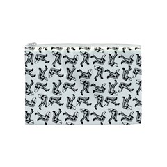 Erotic Pants Motif Black And White Graphic Pattern Black Backgrond Cosmetic Bag (Medium) from ArtsNow.com Front