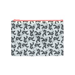 Erotic Pants Motif Black And White Graphic Pattern Black Backgrond Cosmetic Bag (Medium) from ArtsNow.com Front