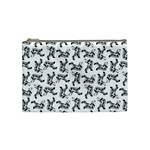 Erotic Pants Motif Black And White Graphic Pattern Black Backgrond Cosmetic Bag (Medium)