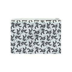 Erotic Pants Motif Black And White Graphic Pattern Black Backgrond Cosmetic Bag (Medium) from ArtsNow.com Back