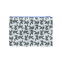 Erotic Pants Motif Black And White Graphic Pattern Black Backgrond Cosmetic Bag (Medium) from ArtsNow.com Back