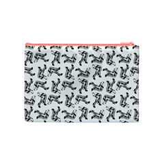 Erotic Pants Motif Black And White Graphic Pattern Black Backgrond Cosmetic Bag (Medium) from ArtsNow.com Back