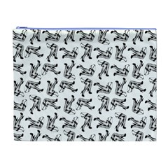 Erotic Pants Motif Black And White Graphic Pattern Black Backgrond Cosmetic Bag (XL) from ArtsNow.com Front