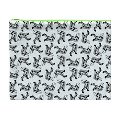 Erotic Pants Motif Black And White Graphic Pattern Black Backgrond Cosmetic Bag (XL) from ArtsNow.com Front