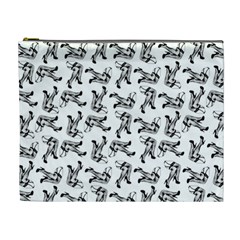 Erotic Pants Motif Black And White Graphic Pattern Black Backgrond Cosmetic Bag (XL) from ArtsNow.com Front