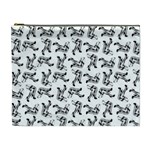 Erotic Pants Motif Black And White Graphic Pattern Black Backgrond Cosmetic Bag (XL)