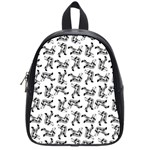 Erotic Pants Motif Black And White Graphic Pattern Black Backgrond School Bag (Small)