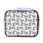 Erotic Pants Motif Black And White Graphic Pattern Black Backgrond Mini Toiletries Bag (One Side)