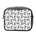 Erotic Pants Motif Black And White Graphic Pattern Black Backgrond Mini Toiletries Bag (Two Sides)