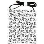 Erotic Pants Motif Black And White Graphic Pattern Black Backgrond Shoulder Sling Bag