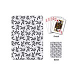 Erotic Pants Motif Black And White Graphic Pattern Black Backgrond Playing Cards Single Design (Mini)