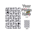 Erotic Pants Motif Black And White Graphic Pattern Black Backgrond Playing Cards 54 Designs (Mini)