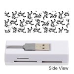 Erotic Pants Motif Black And White Graphic Pattern Black Backgrond Memory Card Reader (Stick)