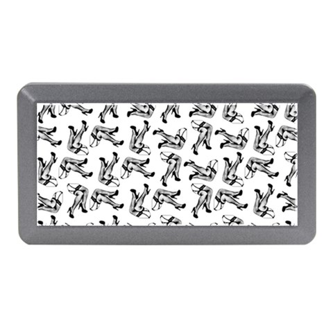 Erotic Pants Motif Black And White Graphic Pattern Black Backgrond Memory Card Reader (Mini) from ArtsNow.com Front