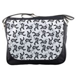 Erotic Pants Motif Black And White Graphic Pattern Black Backgrond Messenger Bag