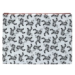 Erotic Pants Motif Black And White Graphic Pattern Black Backgrond Cosmetic Bag (XXL) from ArtsNow.com Front