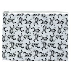 Erotic Pants Motif Black And White Graphic Pattern Black Backgrond Cosmetic Bag (XXL) from ArtsNow.com Front