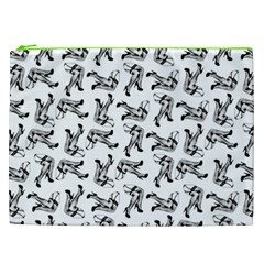 Erotic Pants Motif Black And White Graphic Pattern Black Backgrond Cosmetic Bag (XXL) from ArtsNow.com Front