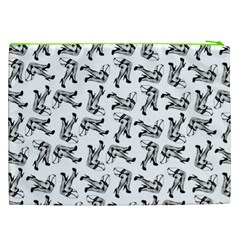 Erotic Pants Motif Black And White Graphic Pattern Black Backgrond Cosmetic Bag (XXL) from ArtsNow.com Back