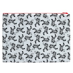 Erotic Pants Motif Black And White Graphic Pattern Black Backgrond Cosmetic Bag (XXL) from ArtsNow.com Back