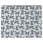 Erotic Pants Motif Black And White Graphic Pattern Black Backgrond Cosmetic Bag (XXXL)