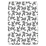 Erotic Pants Motif Black And White Graphic Pattern Black Backgrond Removable Flap Cover (L)