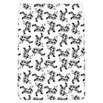 Erotic Pants Motif Black And White Graphic Pattern Black Backgrond Removable Flap Cover (S)