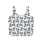 Erotic Pants Motif Black And White Graphic Pattern Black Backgrond Full Print Recycle Bag (S)