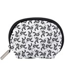 Erotic Pants Motif Black And White Graphic Pattern Black Backgrond Accessory Pouch (Small)