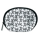 Erotic Pants Motif Black And White Graphic Pattern Black Backgrond Accessory Pouch (Medium)