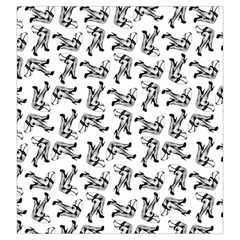 Erotic Pants Motif Black And White Graphic Pattern Black Backgrond Drawstring Pouch (Large) from ArtsNow.com Back