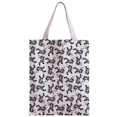 Erotic Pants Motif Black And White Graphic Pattern Black Backgrond Zipper Classic Tote Bag from ArtsNow.com Back