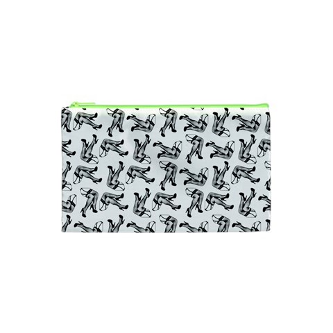 Erotic Pants Motif Black And White Graphic Pattern Black Backgrond Cosmetic Bag (XS) from ArtsNow.com Front