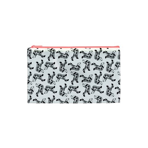 Erotic Pants Motif Black And White Graphic Pattern Black Backgrond Cosmetic Bag (XS) from ArtsNow.com Front