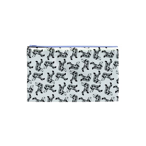 Erotic Pants Motif Black And White Graphic Pattern Black Backgrond Cosmetic Bag (XS) from ArtsNow.com Front